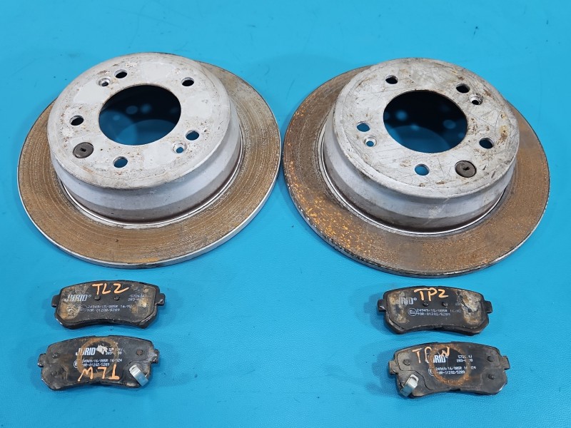 Tarcze hamulcowe tył klocki Kia Sportage III 10-15 1.6 GDI