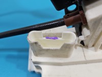 Zamek przód prawy 1697202835 Mercedes ML W164 EUROPA Mercedes, Europejska, 4pin. Uszkodzone zapięcie wtyczki