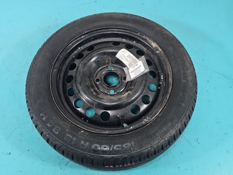Koło zapasowe 15" dojazdowe dojazdówka Opel Meriva A Rozstaw śrub: 4x100, Continental, 185 mm, Profil opony: 60,...