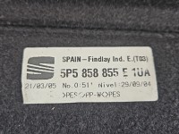 Wykładzina bagażnika podłoga Seat Toledo III 5P5858855E