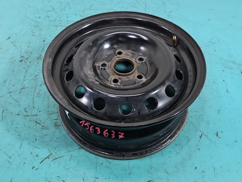 Felga stalowa 15" Vw Golf VII Szerokość felgi: 6.0", Rozstaw śrub: 5x112, Odsadzenie (ET): 43, Volkswagen, czarny, Kod...