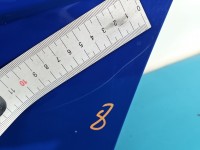 Drzwi tył lewe Skoda Fabia II HB 5d niebieski 4590