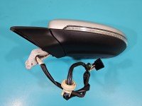 Lusterko lewe pin Vw Golf VII HB srebrny LA7W 5d europa