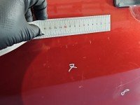 DRZWI PRZÓD LEWE KIEROWCY Dacia Sandero I 08-12 5d bordowy TEB76