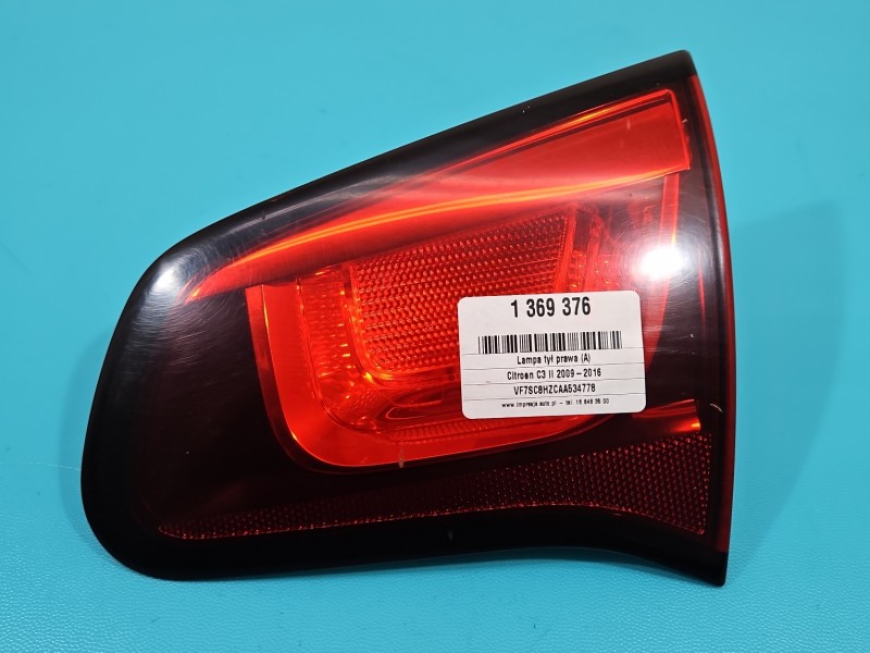 Lampa tył prawa klapy Citroen C3 II 09-16 HB EUROPA 89090140
