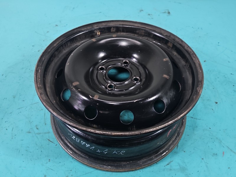 Felga stalowa 15" Renault Clio III Szerokość felgi: 6.0", Rozstaw śrub: 4x100, RENAULT, 1547017, R15 4x100 6J