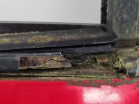 Drzwi tył lewe Vw Golf II HB 5d czerwony LY3D