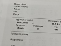 testowany Pompowtryskiwacz 1.9 tdi 0414720039, 038130073AL