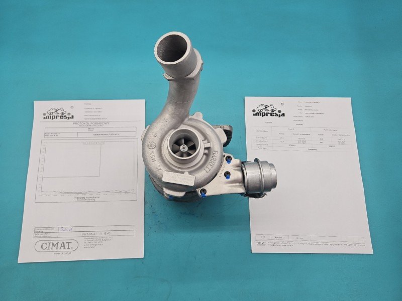 Turbosprężarka Regenerowana Renault Scenic II 708639-6, GT1749V, H114015 1.9 dci 120KM Turbosprężarka Regenerowana Renault Scenic II 708639-6, GT1749V, H114015 1.9 dci 120KM