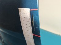 Klapa tył Nissan Almera tino HB 5d turkusowy