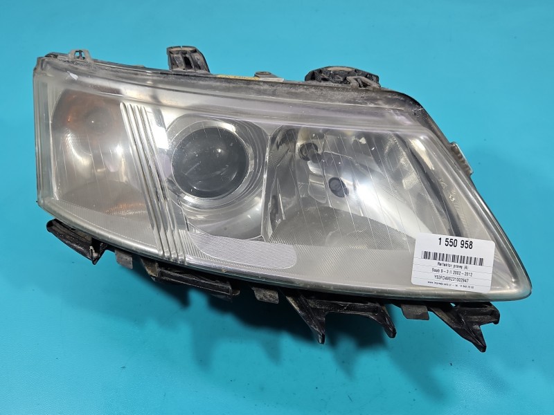 Reflektor prawy lampa przód Saab 9-3 II EUROPA