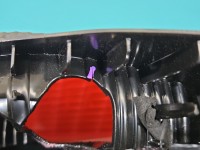 Lampa tył lewa Peugeot, VALEO Lekko wypalone gniazdo żarówki. Uszkodzony zaczep trzymający wkład Peugeot 407 sedan