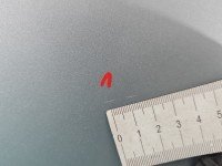 Błotnik przód prawy Mercedes CLS C219 W219 srebrny 775U IRIDIUM SILVER - METALLIC FINISH C775