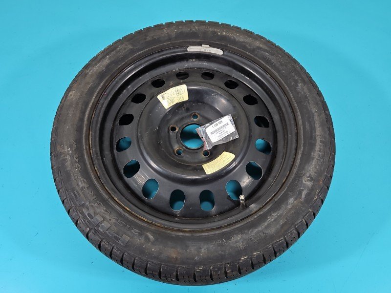 Koło zapasowe 17" dojazdowe dojazdówka Peugeot 407 Rozstaw śrub: 5x108, Pirelli, 215 mm, Profil opony: 55, ET48 R17 5X108 7J... Koło zapasowe 17" dojazdowe dojazdówka Peugeot 407 Rozstaw śrub: 5x108, Pirelli, 215 mm, Profil opony: 55, ET48 R17 5X108 7J...