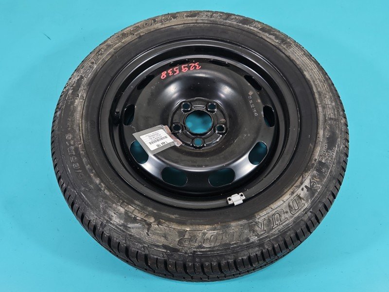 Koło zapasowe 15" dojazdowe dojazdówka Seat Leon I Toledo II Rozstaw śrub: 5x100, Dunlop, DUNLOP 195/65/R15 5X100