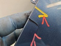 Błotnik przód lewy Citroen C4 Grand picasso I 06-13 błękitny KGQ