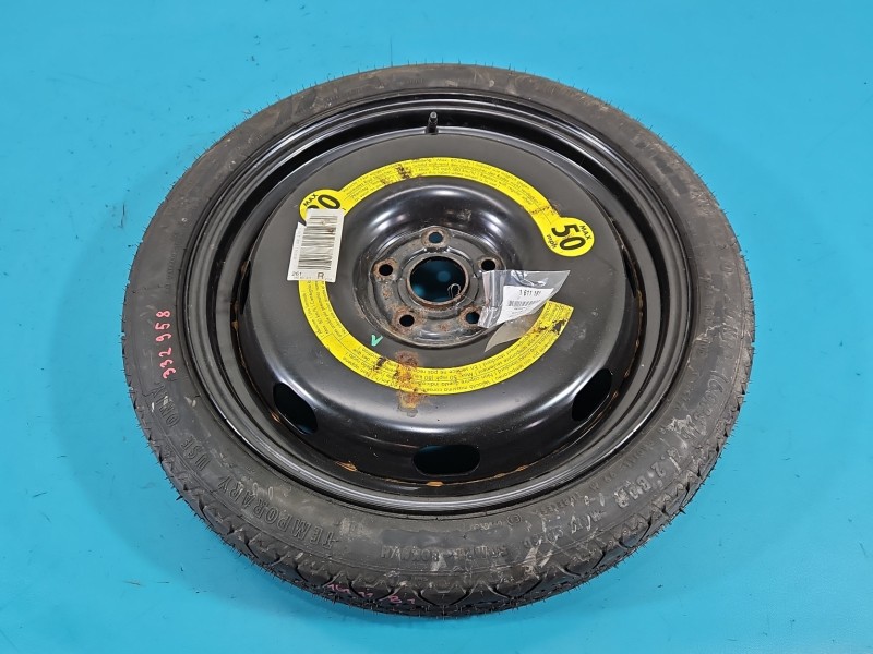 Koło zapasowe 18" dojazdowe dojazdówka Vw Golf V Rozstaw śrub: 5x112, Continental, 125 mm, Profil opony: 70, IMPRK1611181,...