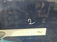 Drzwi tył lewe Ford Fusion HB 5d granatowy JU2