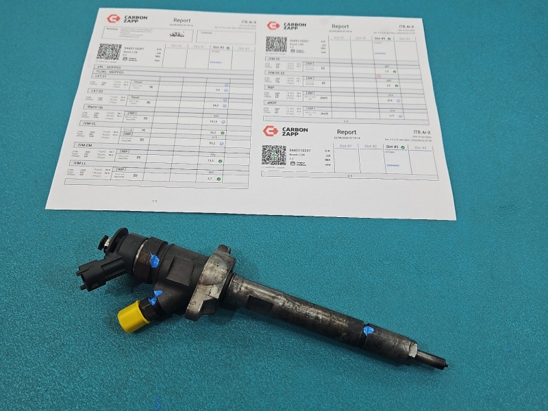 Wtryskiwacz listwa wtryskowa 0445110297 Peugeot 407 1.6 hdi 109KM