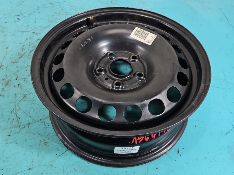 Felga stalowa 16" Vw Passat B6 Szerokość felgi: 6.5", Rozstaw śrub: 5x112, Odsadzenie (ET): 42, Volkswagen, czarny, Kod...