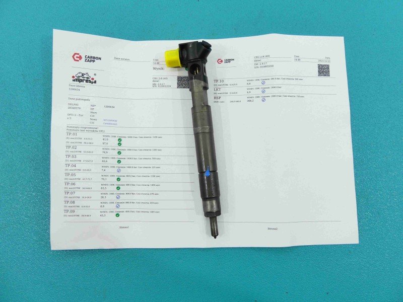 TESTOWANY Wtryskiwacz Mercedes GLK X204 08- 28348370, A6510702887 2,2.0 cdi