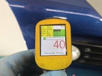 Błotnik przód prawy Mini Cooper One II R56 06- granatowy LIGHTNING BLUE METALLIC (A63)