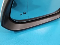 Lusterko lewe Opel Insignia A 6pin. Rysy na obudowie, odpryski BIAŁY Z40R europa