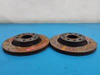 Tarcze hamulcowe przód klocki Skoda Octavia II 1.9 tdi (BXE) tarcze z klockami hamulcowymi brembo i osłonami tarcz