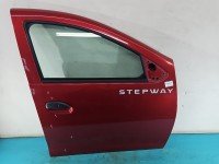 DRZWI PRZÓD PRAWE PASAŻERA Dacia Sandero II 12-20 5d bordowy TEB76