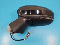 Lusterko lewe Renault Clio V 19- 9pin .rysy, składane elektrycznie CZARNY Tekpn europa