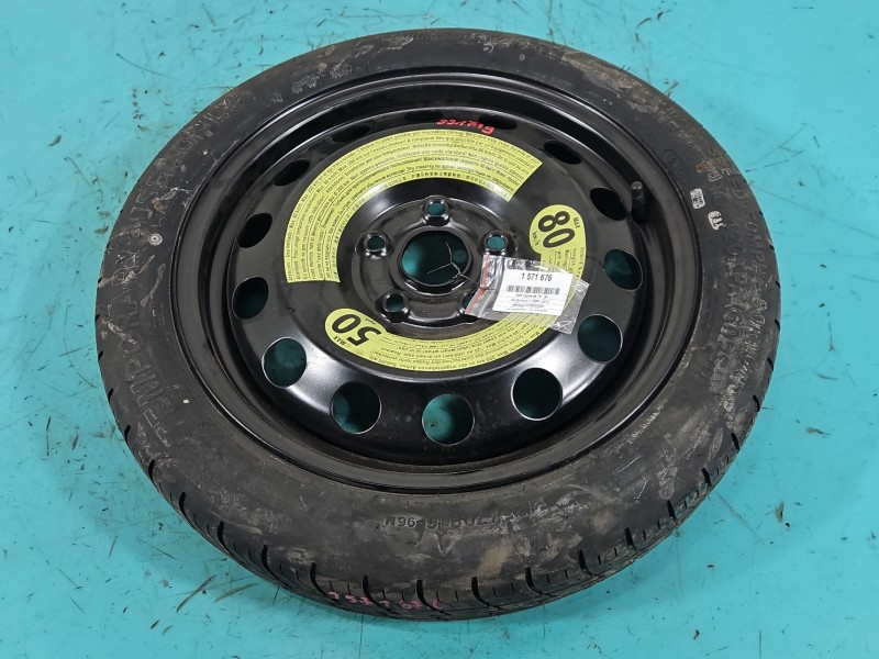 Koło zapasowe 16" dojazdowe dojazdówka Vw Scirocco III 08- Rozstaw śrub: 5x112, Hankook, 125 mm, Profil opony: 70,...