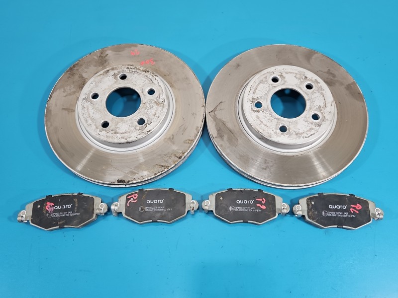 Tarcze hamulcowe przód klocki 300/24mm z klockami Ford Mondeo Mk3 2.0 tdci