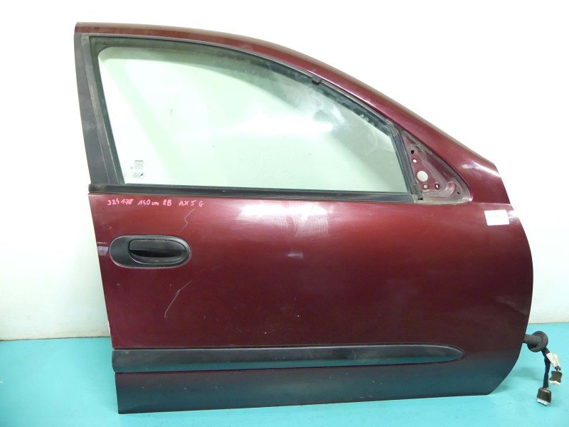 DRZWI PRZÓD PRAWE PASAŻERA Nissan Almera N16 4d bordowy AX5G