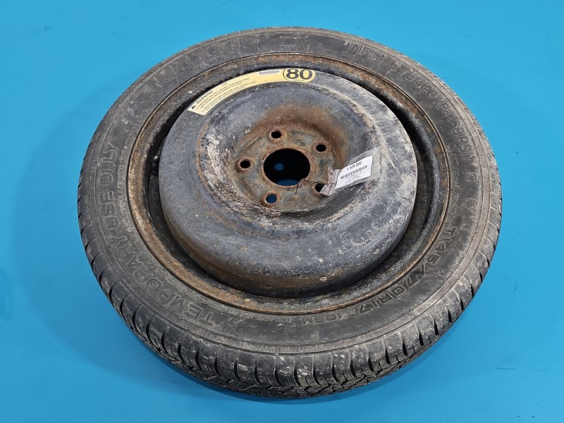 Koło zapasowe 17" dojazdowe dojazdówka Fiat Freemont Rozstaw śrub: 5x127, Maxxis, IMPRK1529002, MAXXIS 145/70 R17 5x127