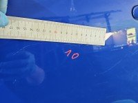 Drzwi tył lewe Skoda Fabia II HB 5d niebieski 4590