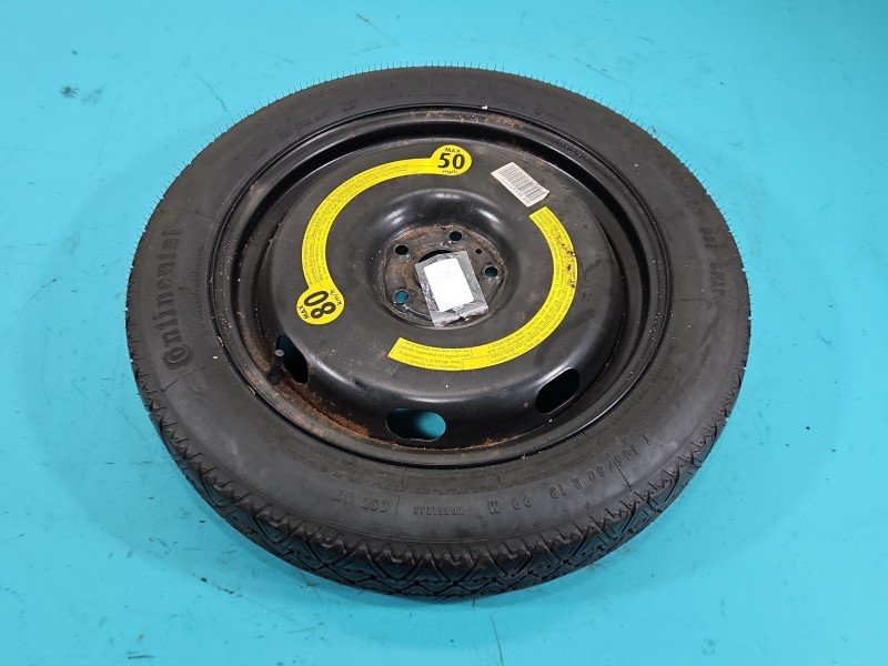 Koło zapasowe 18" dojazdowe dojazdówka Vw Tiguan I 07- Rozstaw śrub: 5x112, Continental, 145 mm, Profil opony: 80, Rok...