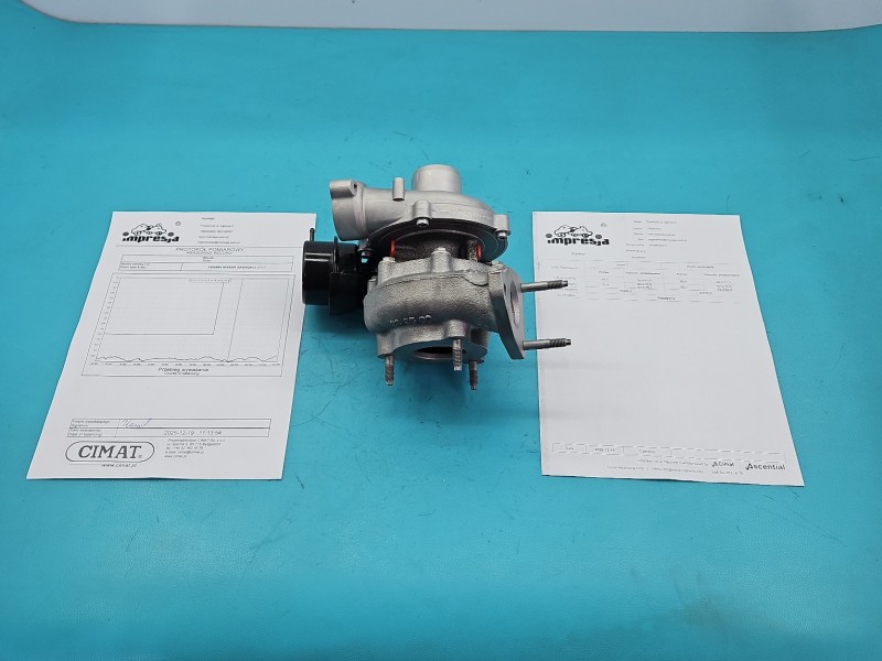 Turbosprężarka Regenerowana Nissan Qashqai II J11 13-21 54389700001, QA7005342300358, 117969H521067824 1.6 dci (R9MA410) 131KM