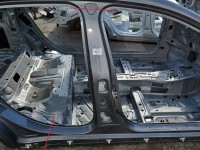 Próg prawy SŁUPEK ŚRODKOWY B Mercedes GLA X156 13-19 HB 5d szary 787