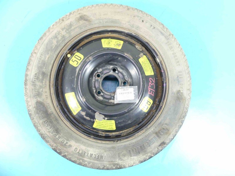 Koło zapasowe 16" dojazdowe dojazdówka Citroen C4 Grand Picasso II 13-22 Średnica felgi: 16", Rozstaw śrub: 5x108,...