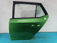 Drzwi tył lewe Skoda Fabia III HB 5d zielony LF6Z