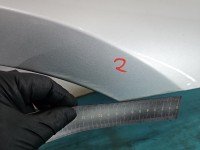 Błotnik przód prawy Renault Laguna III srebrny TED69 - GREY