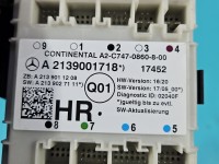 Sterownik moduł Europejska, DRZWI PRAWY TYŁ Mercedes W213 A2139001718