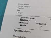 testowany Pompowtryskiwacz 0414720015, 038130073J 1.9 tdi