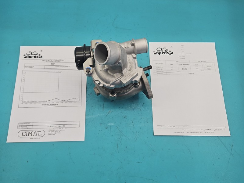 Turbosprężarka Regenerowana Toyota Yaris II 1.4 D4D 90KM 766259-1, GT1444V, 17201-0N030