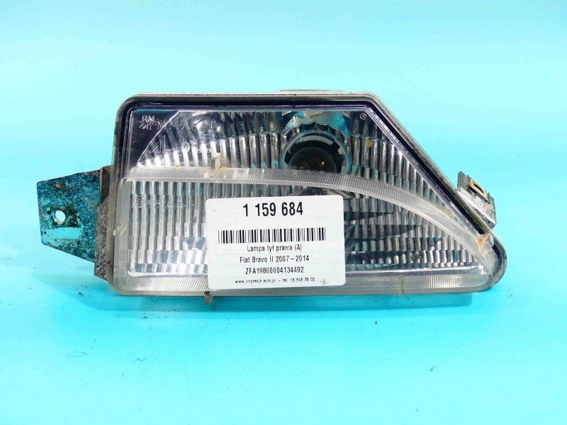 Lampa przeciwmgielna prawa zderzaka tył Fiat Bravo II 27120202, 51775346