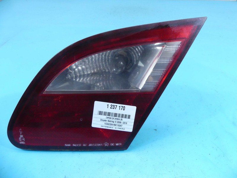 Lampa tył prawa Chrysler Sebring III 06-10 sedan