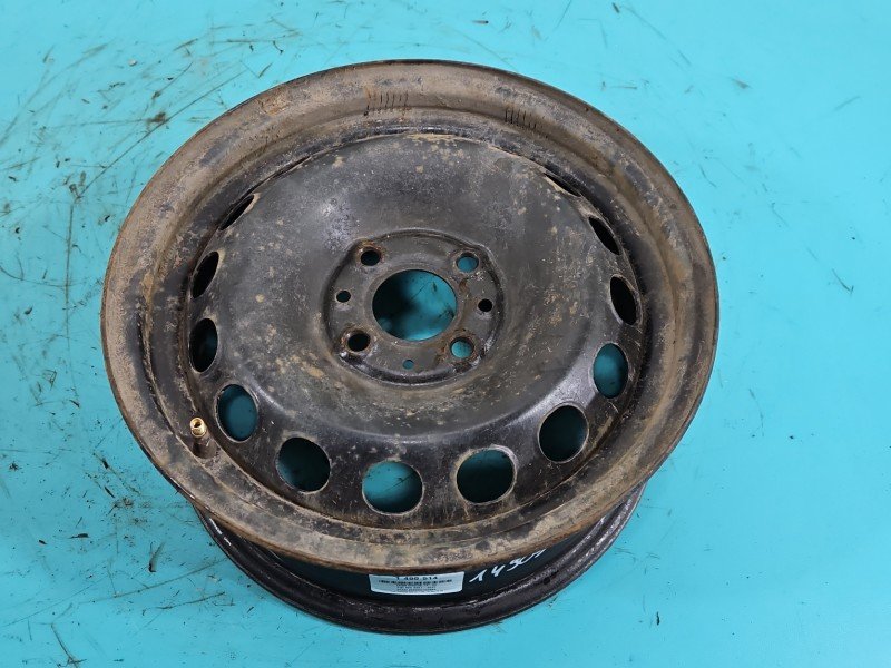 Felga stalowa 14" Fiat 500 07-20 Szerokość felgi: 5.5", Rozstaw śrub: 4x98, Producent felg: FIAT, et35 14x5.5j 4x98
