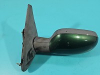 Lusterko lewe Renault Megane I zielony, malowana, elektryczny, 5pin, wyblaknięty lakier europa