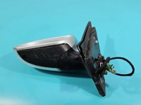 Lusterko lewe Vw Golf VI 6pin, źle spasowana obudowa SREBRNY LA7W TYLKO KOMBI europa