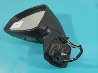 Lusterko lewe Renault Scenic III czarny, malowana, elektryczny, Europejska, Kod lakieru: TEGNE, Regulowane i składane...